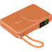 Повербанк с беспроводной зарядкой Gelius Fluxen GP-PBW120 Magnetic Wireless Charge Qi2 15W 10000mAh Orange