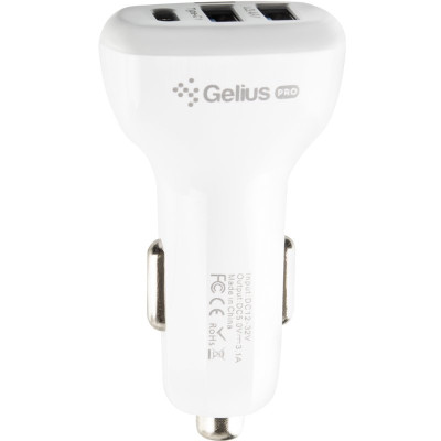Автомобильное зарядное устройство Gelius Hubl GP-CC02 3.1A White