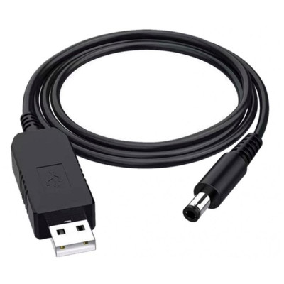 Кабель USB-DC 5,5x2,1 для повышения напряжения от 5 В до 9 В
