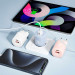 Мережевий зарядний пристрій XO L144 1USB + 1Type-C PD20W Pink
