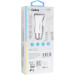 Автомобильное зарядное устройство Gelius Apollo GP-CC01 3.1A 15W + кабель Lightning White