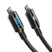 Кабель USB Gelius Screen GP-UCN007 Type-C to Type-C (1.2m) (60W) Black