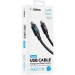 Кабель USB Gelius Screen GP-UCN007 Type-C to Type-C (1.2m) (60W) Black