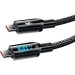 Кабель USB Gelius Screen GP-UCN007 Type-C to Type-C (1.2m) (60W) Black