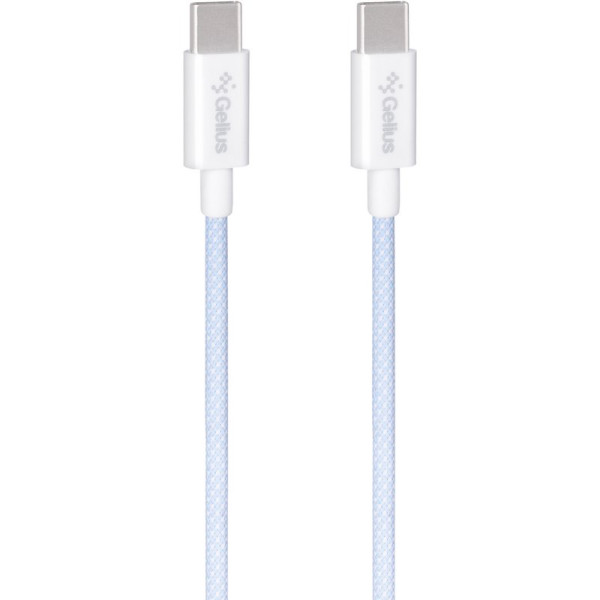 Кабель USB Gelius iCable GP-UCN010 Type-C to Type-C (1,2m) (60W) Light Blue