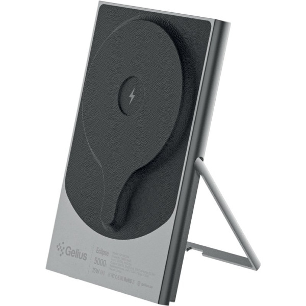Повербанк с беспроводной зарядкой Gelius Eclipse Magnetic Wireless Charge GP-WC014 15W 5000mAh