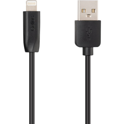 Кабель USB Gelius One GP-UC117 USB-A to Lightning (1m) (12W) Black