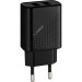 Мережевий зарядний пристрій Gelius Vogue GP-HC011 2USB 2.4A 12W + кабель MicroUSB Black