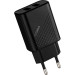 Мережевий зарядний пристрій Gelius Vogue GP-HC011 2USB 2.4A 12W + кабель MicroUSB Black