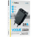 Мережевий зарядний пристрій Gelius Vogue GP-HC011 2USB 2.4A 12W + кабель MicroUSB Black