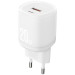 Мережевий зарядний пристрій XO L144 1USB + 1Type-C PD20W White
