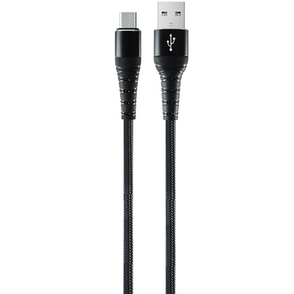 Кабель USB Gelius Fast Speed 2 GP-UC05m MicroUSB (1м) (22.5W) Black