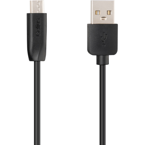 USB Cable Gelius One GP-UC115 MicroUSB Black (1m)