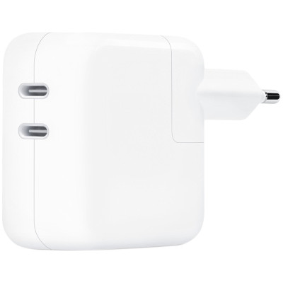 Мережевий зарядний пристрій Type-C Dual 35W (EU) (MNWP3) (коробка) White 