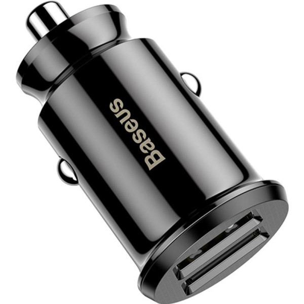 АЗП 2USB Baseus Grain (3.1A) (CCALL-ML01) Black