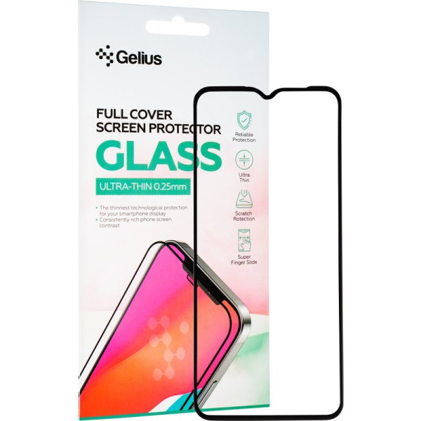 Защитное стекло Gelius Full Cover Ultra-Thin 0.25mm для Poco M5 Black