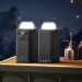 Повербанк XO PR287 80000 mAh (PD20W+QC22.5W) з 4 вбудованими кабелями та ліхтарем Black