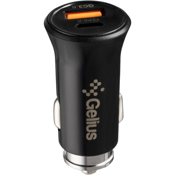 Автомобильное зарядное устройство Gelius Pro Twix GP-CC006 USB+Type-C QC/PD18W Black
