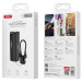Повербанк XO PR281 5000 mAh для IP з ліхтариком Black