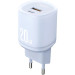 Мережевий зарядний пристрій XO L144 1USB + 1Type-C PD20W Blue
