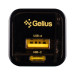 Мережевий зарядний пристрій Gelius Genesis GP-HC055 USB+Type-C 30W GaN (Incredible series) Transparent Black