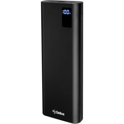 Повербанк Gelius Hype GP-PB306 30000mAh QC+PD 100W + кабель Type-C/Type-C (1m,100W) Black