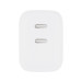 Мережевий зарядний пристрій Gelius Dos GP-HC062 40W 2Type-C White