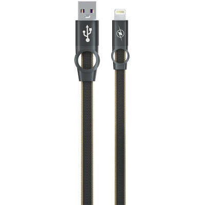 Кабель USB Gelius Flexible 2 GP-UC07i Lightning (1м) (10W) Black