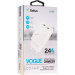 Мережевий зарядний пристрій Gelius Vogue GP-HC011 2USB 2.4A 12W + кабель MicroUSB White
